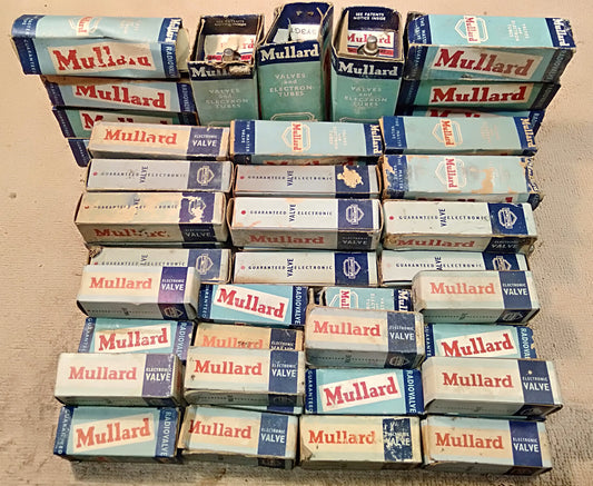 Mullard valves. NOS