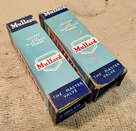 Mullard 12AT7 valves. NOS