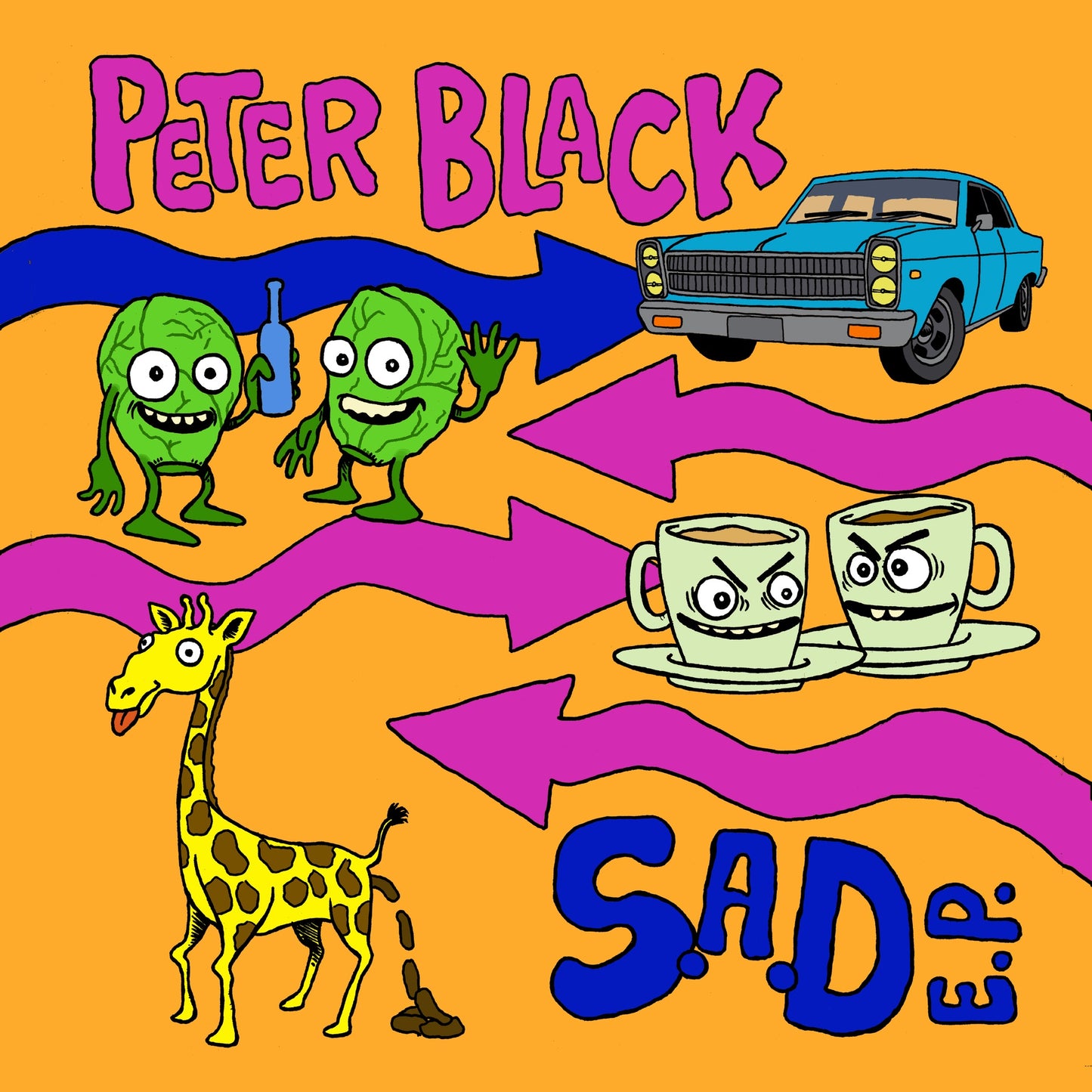 Tym records 052 Peter Black S.A.D EP 7 inch