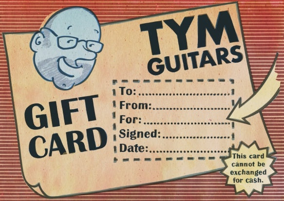 Tym guitars gift voucher